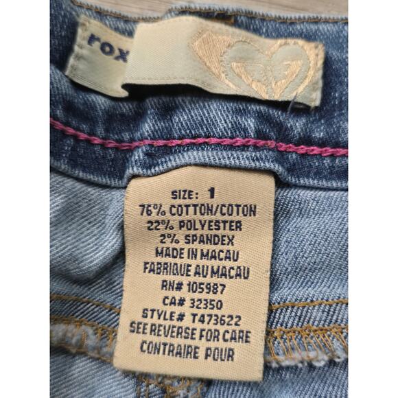 ROXY Light Washed Blue Denim Flare Leg Jeans Size 1 - Picture 3 of 9